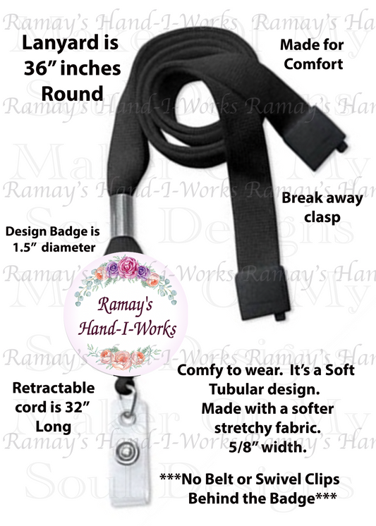 Blessed Nurse Retractable Nurse Badge Reel