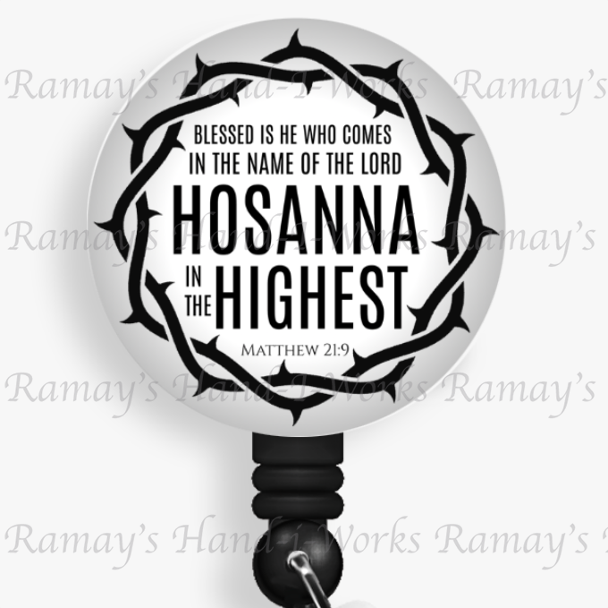 Christian, Hosanna in the Highest Retractable Badge Reel