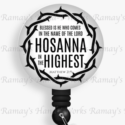 Christian, Hosanna in the Highest Retractable Badge Reel