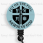 Christian, Blue, Put On The Full Armor Of God, Retractable Badge Reel