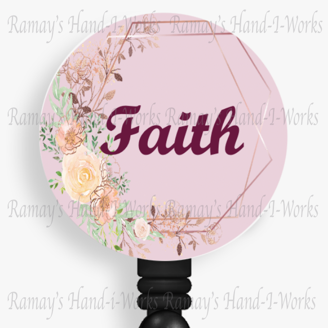 Christian Badge Reel, Faith Retractable Badge Reel