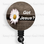 Christian, "Got Jesus?" Retractable Badge Reel