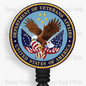Military Dept. Of Veterans Affairs Retractable Badge Reel