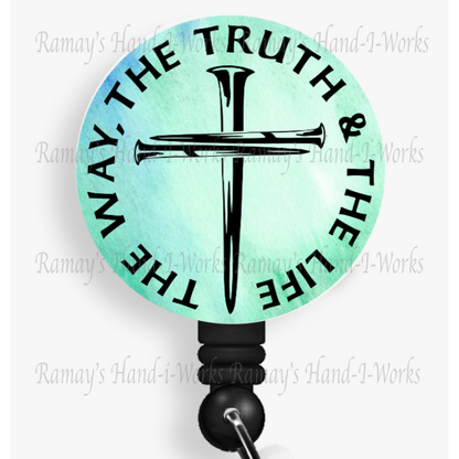 Christian, The Way, The Truth, The Life Retractable Badge Reel