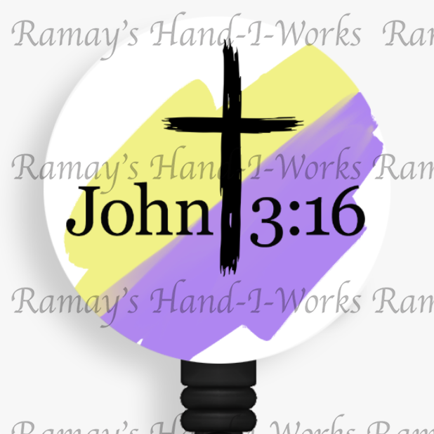 Christian "John 3:16" Retractable Badge Reel