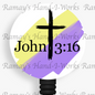 Christian "John 3:16" Retractable Badge Reel