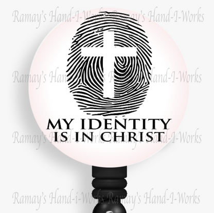 Christian My Identity Is In Christ Retractable Badge Reel