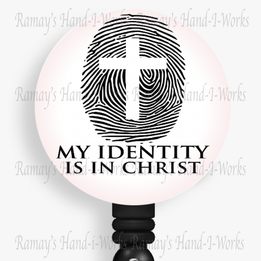 Christian My Identity Is In Christ Retractable Badge Reel