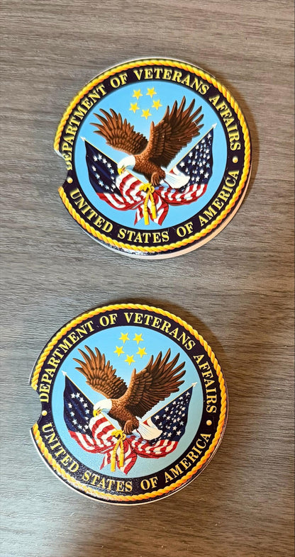 Ceramic Car Coasters Set | Department of Veterans Affairs Design, Absorbent Cup Holders __etsy:8040417363