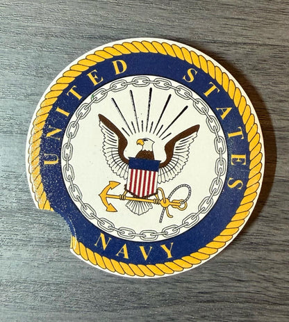 Ceramic Car Coasters Set | Military Absorbent Cup Holders | Patriotic Military Gifts | Navy, Army Military Gifts __etsy:8028448194