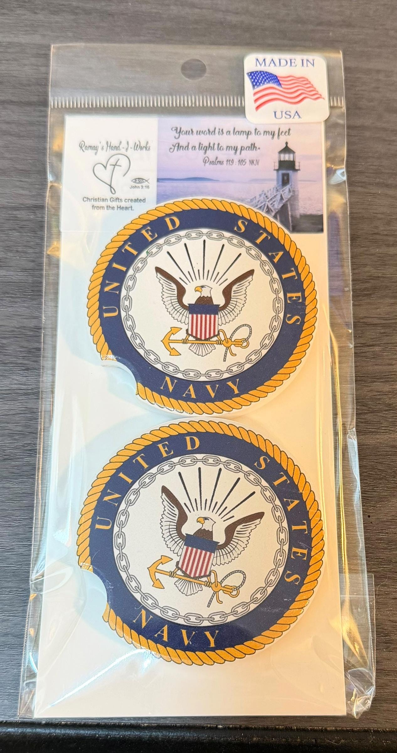 Ceramic Car Coasters Set | Military Absorbent Cup Holders | Patriotic Military Gifts | Navy, Army Military Gifts __etsy:8076378533
