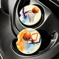 Ceramic Car Coasters Set of 2 |Basketball Car Accessories | Absorbent Cup Holder Coasters | Sports Inspired Gift | Basketball Sports Decor __etsy:8087031253