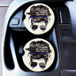 Ceramic Car Coasters Set of 2 | Messy Bun Blue Line Car Accessories |Absorbent Cup Holder Coasters | Police Officer Gift | Blue Line Decor __etsy:8076050059