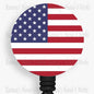 Patriotic US Flag Nurse Badge Reel: Retractable or Carabiner Clip __etsy:5058964193