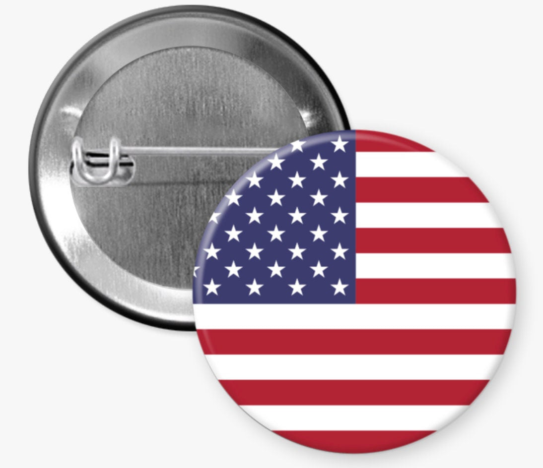 Patriotic US Flag Nurse Badge Reel: Retractable or Carabiner Clip __etsy:5010728010