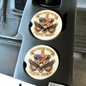 250th USA Anniversary, Ceramic car coasters, designed to fit most cup holders, are absorbent and help keep cars clean. They feature a vibrant design and are a great gift for car lovers.