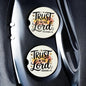 Trust in The Lord - Proverbs 3:5 Christian Custom Ceramic Car Coasters (Set of 2) __etsy:8145282076