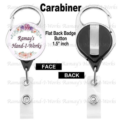 Patriotic US Flag Nurse Badge Reel: Retractable or Carabiner Clip __etsy:4587471506